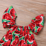 Watermelon Sleeveless Jumpsuit - Baby King Stores