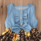 Sunflower Sleeveless Baby Dress