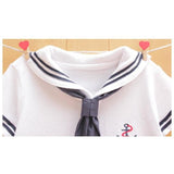 White Navy Sailor Uniforms Short Sleeve - Baby King Stores