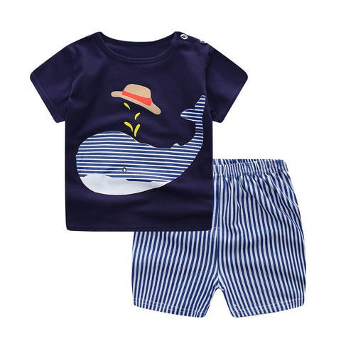 Whale Striped Summer Outfit