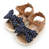 Polka Dot Bowknot Baby Sandals