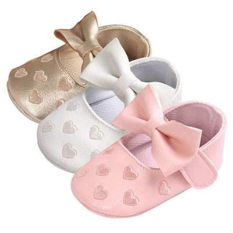 Baby Girl PU Leather Moccasins - Baby King Stores