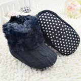 Knitted Faux Fur Booties - Baby King Stores