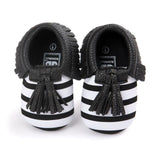 Leather Bow Leather Moccasins - Baby King Stores