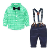 Baby Gentleman Striped Shirt + Pants - Baby King Stores