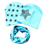 Cotton Star Caps + Scarf Set - Baby King Stores