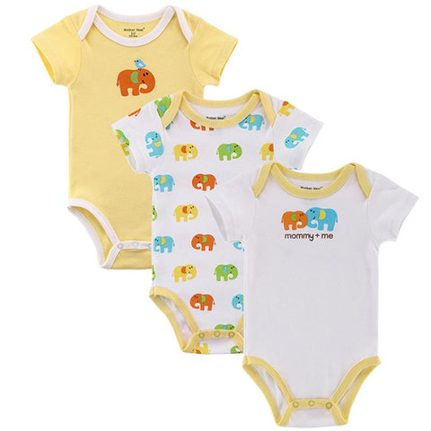 Elephant Jumpsuit Set 0-12 Months 3Pcs - Baby King Stores