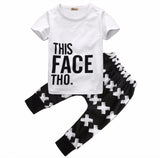 This Face Tho T-Shirt + Pants - Baby King Stores