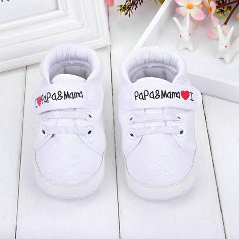 I Love Papa & Mama Sneakers - Baby King Stores