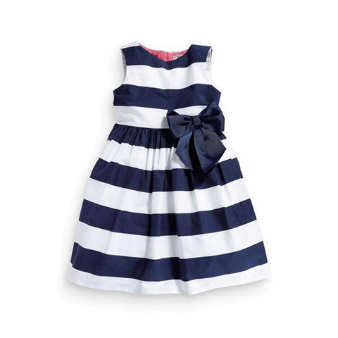 Blue Striped Dress - Baby King Stores