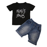 Mama's Boy T-shirt + Denim Shorts - Baby King Stores