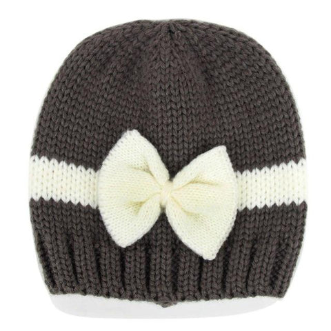 Winter Bowknot Baby Hat - Baby King Stores