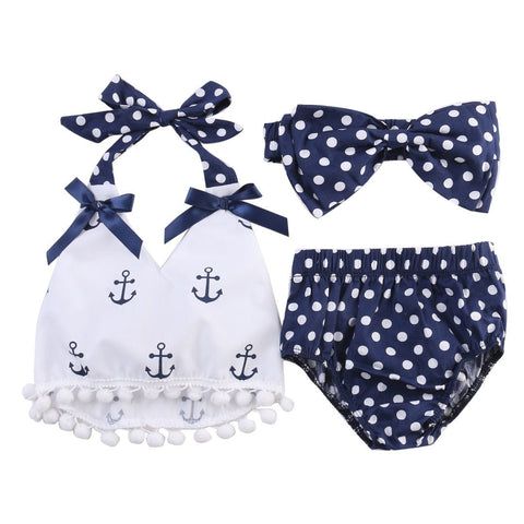 Polka Dot Anchors Bathing Suit Set - Baby King Stores