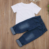 Young And Brave T-Shirt + Denim Pants - Baby King Stores