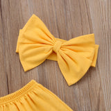 Yellow Sunflower Summer Outfit - Baby King Stores