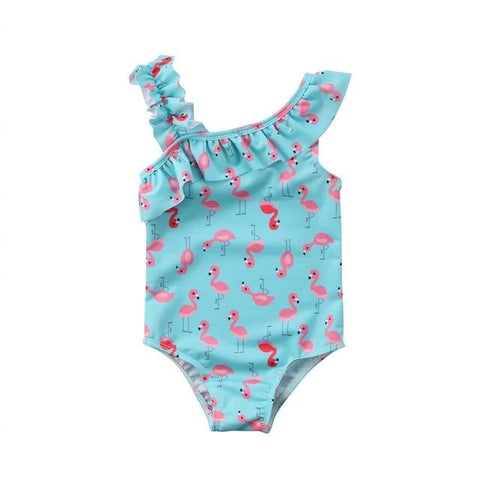 Flamingos Blue Bathing Suit - Baby King Stores