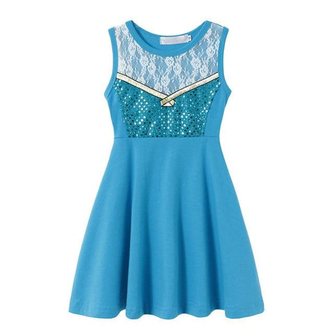 Elsa Frozen Blue Princess Dress - Baby King Stores